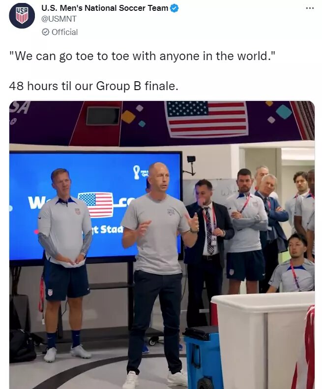 عکس | خط و نشان سرمربی آمریکا برای بازی با ایران | تقلب برهالتر از روی دست کیروش!