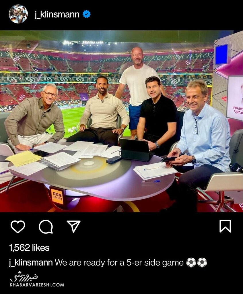 عکس| پست جدید یورگن کلینزمن پس از اتفاق حاشیهساز | ما ۵ نفر آمادهایم!