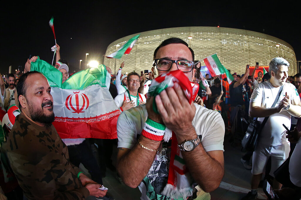 هواداران تیم های ملی فوتبال - دیدار ایران - آمریکا