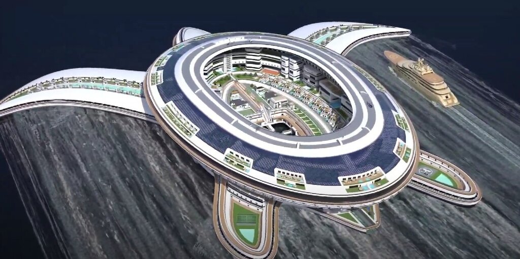 تصاویر گرانترین و بزرگترین کشتی تفریحی جهان در عربستان | شهر لاکپشتی ۵ میلیارد دلاری سعودیها را ببینید!