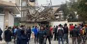 ببینید | ریزش ساختمان سه طبقه در حاشیه تهران