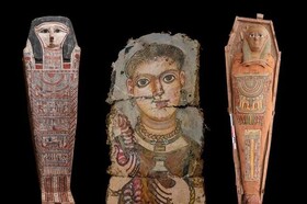 تصاویر دقیق از متوفیان  |  پرتره مومیایی‌ها در یک مقبره کشف شد