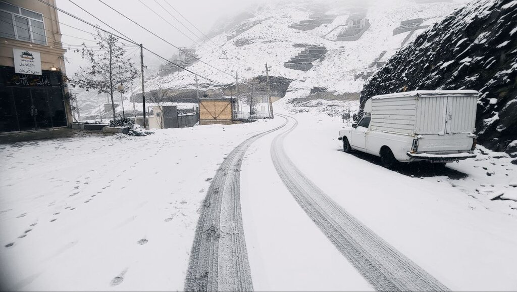 تصاویر | روستاهای غرب تهران سفیدپوش شد