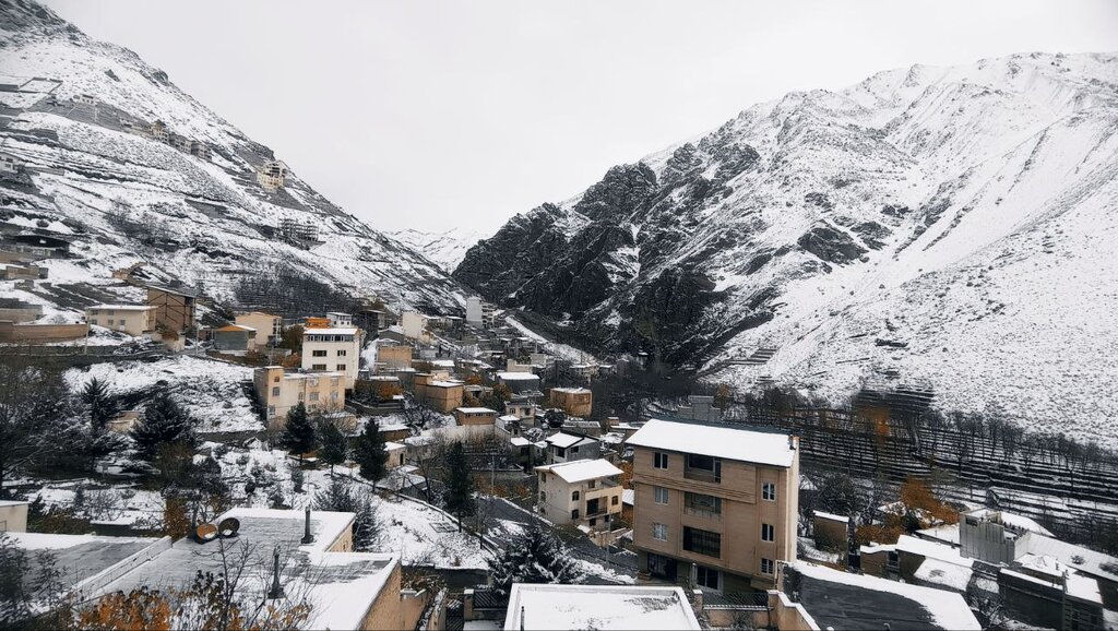 تصاویر | روستاهای غرب تهران سفیدپوش شد