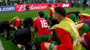 ببینید | صحنه دیدنی سجده شکر بازیکنان مراکش پس از غلبه بر اسپانیا | ستاره‌های گریان اسپانیا