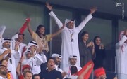 تصاویر دیده نشده از شادی باورنکردنی امیر قطر برای صعود مراکش در جام جهانی