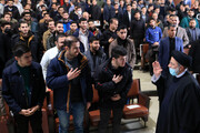 عکس | «نبرد فریدون و ضحاک» در دیدار رئیسی با دانشجویان در دانشگاه تهران!