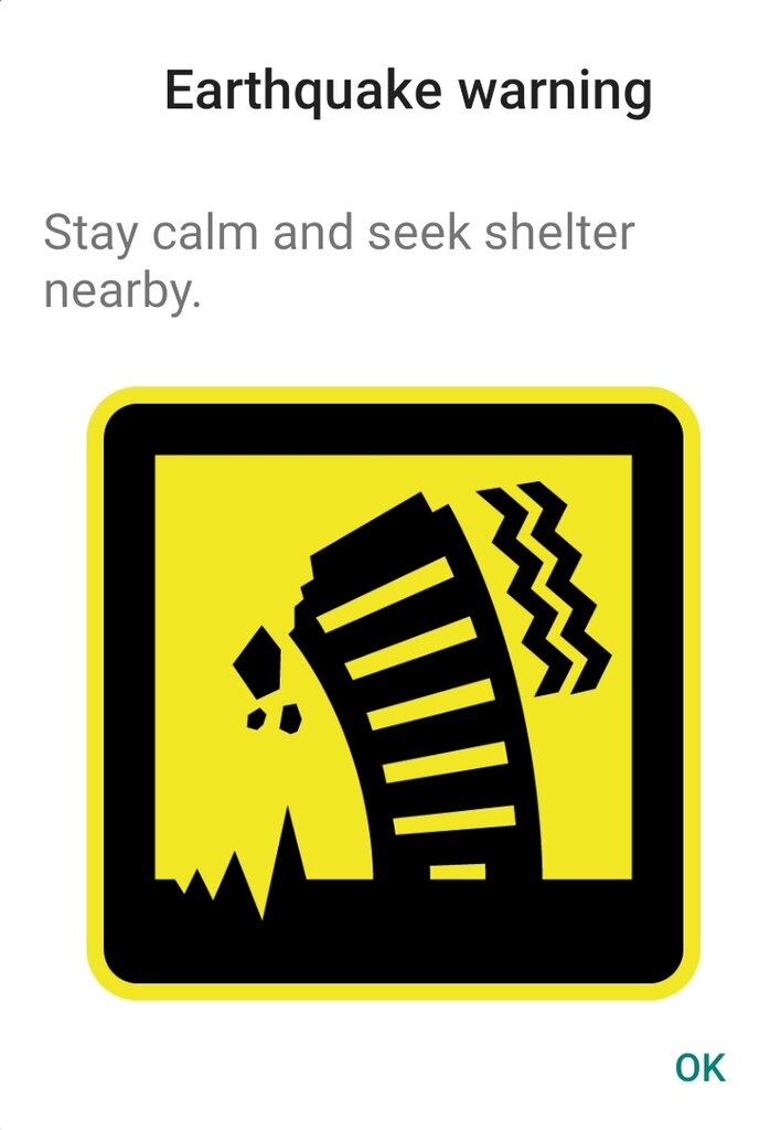 وحشت و نگرانی تهرانیها | تصویر آلارم زلزله روی تلفن همراه تهرانیها