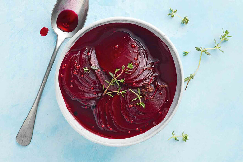 طرز تهیه ترشی لبو و انار - فوت و فن ترشی لبو - Pickled beet and pomegranate