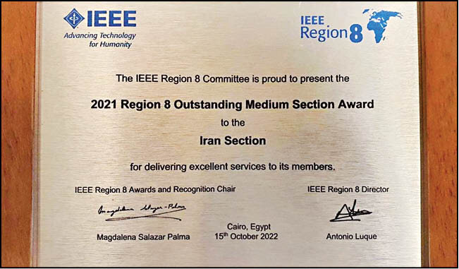 جایزه بخش برگزیده ناحیه ۸ IEEE