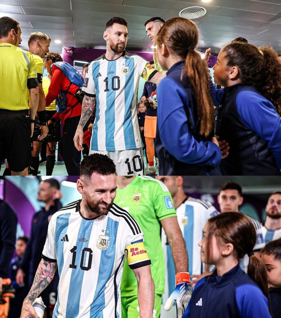 عکس | چهره دیدنی مسی پیش از ورود به زمین بازی در نیمه نهایی