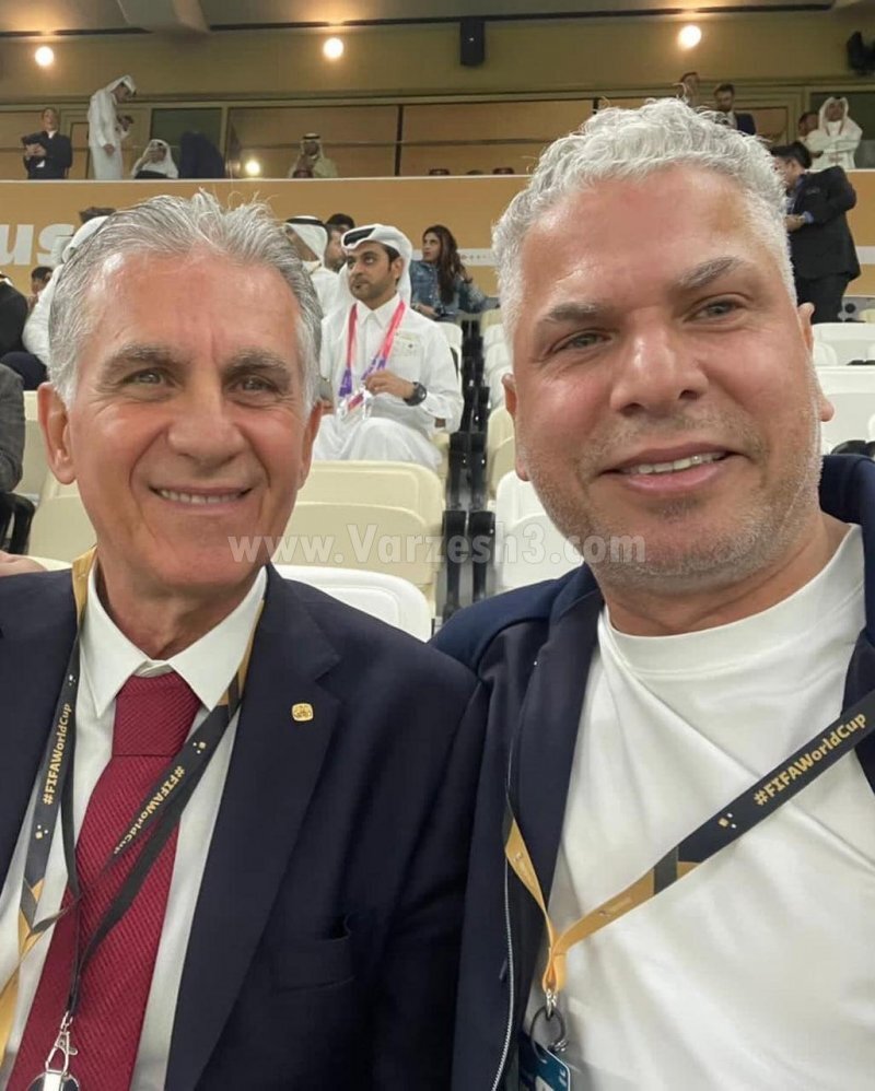 عکس | کیروش تماشاگر فینال جام جهانی | مرد پرتغالی در کنار چهره های نام آشنا