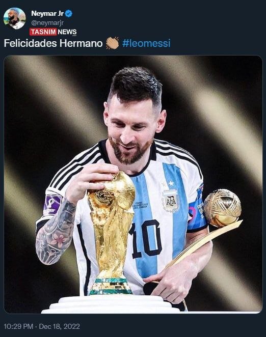 عکس | مسی در اینستاگرام ستاره دشمن رویت شد! | واکنش متفاوت به قهرمانی آرژانتین در جام جهانی