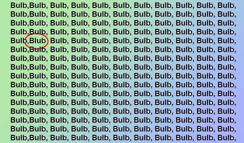 تست هوش | در تصویر کلمه متفاوت را پیدا کنید