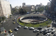 عکس | دیوار بلند میدان ولیعصر (عج) به شهدای گمنام مزین شد