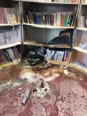 آتش سوزی در دفتر بسیج دانشجویی دانشگاه آزاد تهران شمال