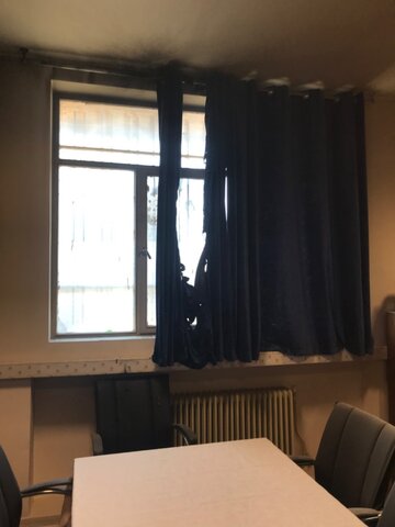 آتش سوزی در دفتر بسیج دانشجویی دانشگاه آزاد تهران شمال
