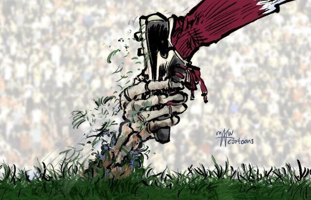 کارگران جام جهانی از نگاه کارتونیست ها| چرا موضوع کارگران مورد توجه کارتونیستهاست؟