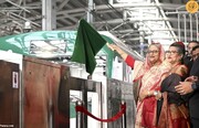 ببینید | افتتاح نخستین خط مترو بنگلادش با حضور شیخ حسینه