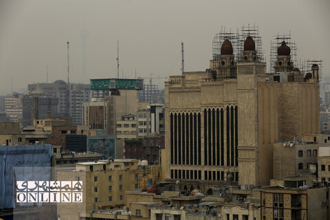 تصاویری که اوج آلودگی تهران را نشان می‌دهد