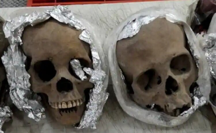 ارسال بسته‌ای عجیب از مکزیک به آمریکا | تصویر ترسناک کشف ۴ جمجمه‌ انسان در فرودگاه کرتارو!