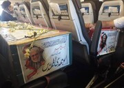 تصاویر کمتر دیده شده از لحظه انتقال پیکر سردار شهید حاج قاسم سلیمانی به ایران با هواپیما