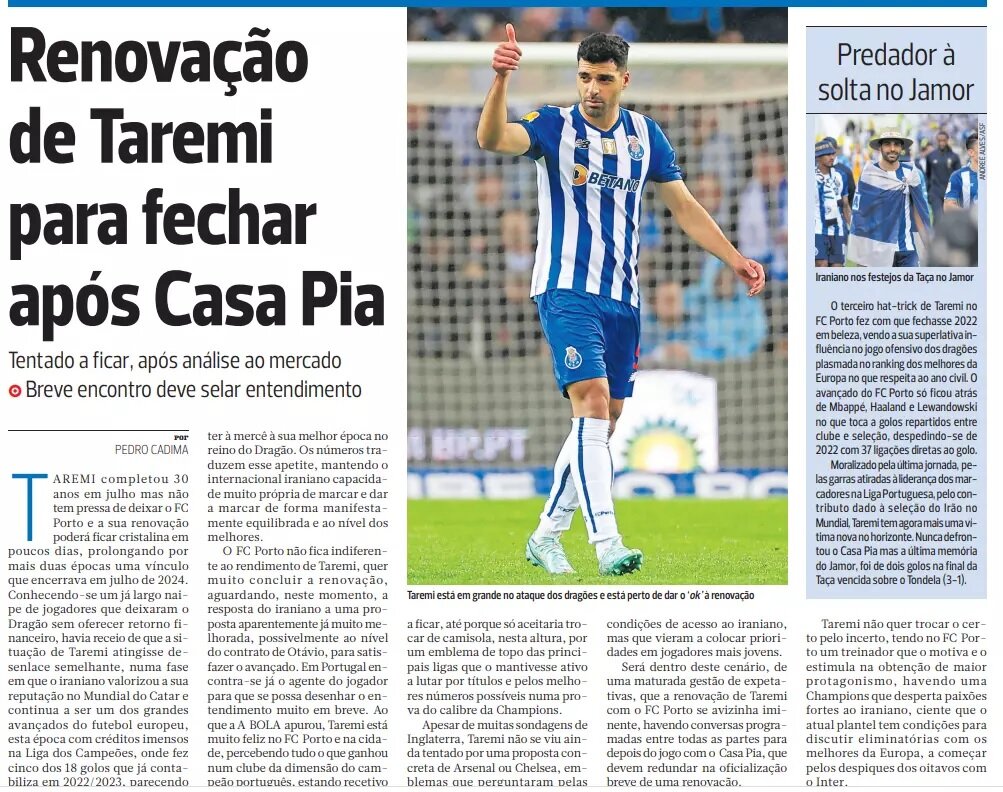 عکس | طارمی در آستانه بستن قرارداد خبرساز | ستاره ایرانی به قیمت همبازی رونالدو!