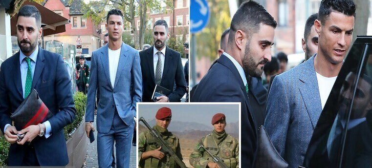 عکس| بادیگاردهای رونالدو در عربستان سوژه شدند | دوقلوهای تکاور در خدمت ستاره پرتغالی