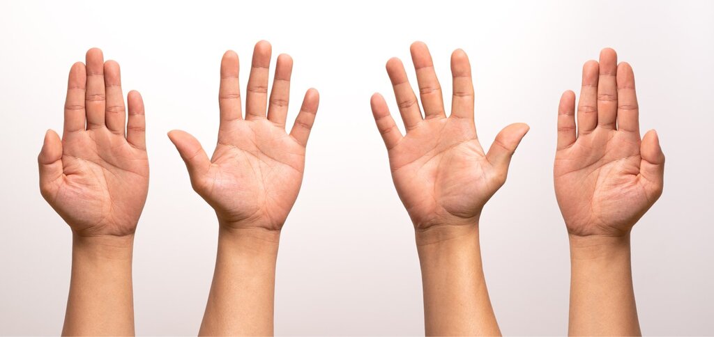 انگشتان دست - دست ها - بدن انسان