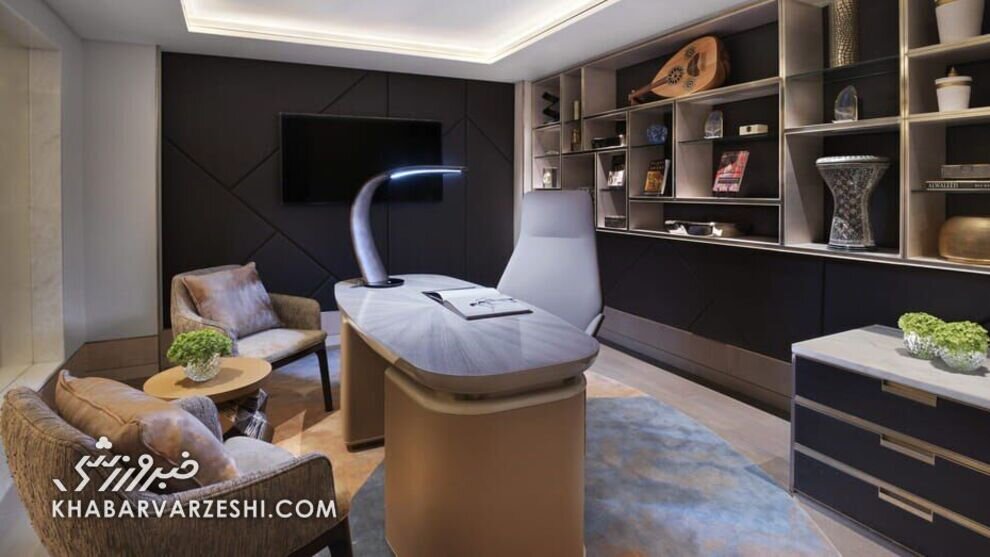 تصاویری از سوئیت مجلل رونالدو و جورجینا در برج پادشاهی عربستان