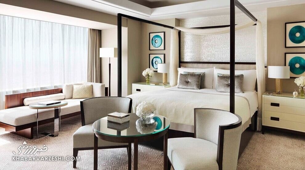 تصاویری از سوئیت مجلل رونالدو و جورجینا در برج پادشاهی عربستان