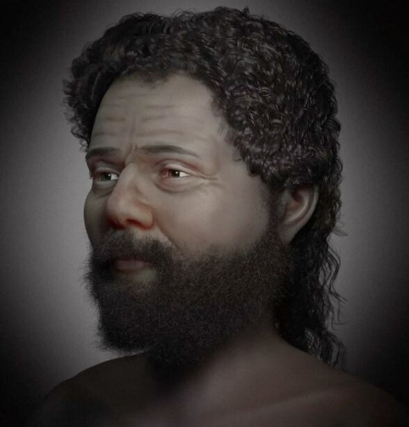 عکس | صورت بازسازی شده مرد ۹ هزارساله‌ با چشم‌های صدفی | جمجمه مرموز بالاخره شناسایی شد