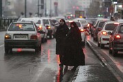 تصاویر | وضعیت ترافیک محورهای اصلی در روز برفی تهران