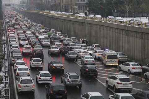 ترافیک در محورهای اصلی شهر تهران / حامدخورشیدی
