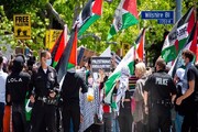 ببینید |‌ تجمع دانشجویان آمریکایی درحمایت از فلسطین