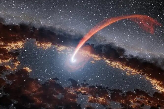 بلعیدن ستاره توسط سیاهچاله
