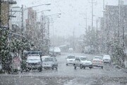 بارش برف و باران در جاده‌های ۴ استان