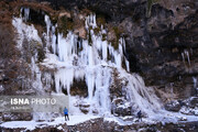 گزارش تصویری | آبشار یخ زده اخلمد