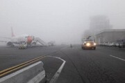 ببینید | لغو پروازهای فرودگاه شهید سلیمانی | اهواز مه آلود شد