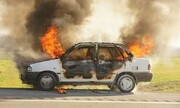تصادف مرگبار خودرو سوخت‌بر | سرنشینان در آتش سوختند