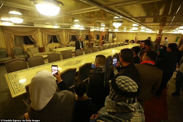 تصاویر کشتی لاکچری صدام ؛ آرزویی که به گور رفت | سرویس بهداشتی طلاکاری شده‌اش را ببینید
