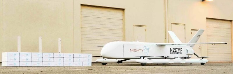 تصاویر پهپاد پستچی که سرعت و برد بالایی دارد | سنتو با دور زدن ترافیک در خدمت باربری نوین