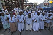 ببینید | تظاهرات هزاران نفر در بنگلادش در محکومیت اهانت به قرآن کریم