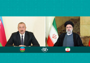 گفتگوی رئیسی با رئیس جمهور آذربایجان درباره حمله به سفارت | علی‌اف: این یک جنایت غیرمنتظره بود اما ... | رئیسی بر روابط دوستانه تاکید کرد