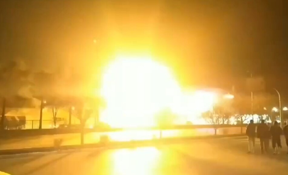 لحظه انفجار در اصفهان