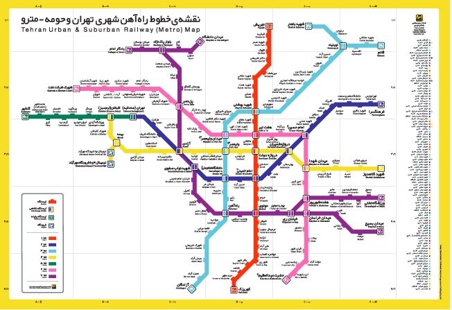 مردی که نقشه‌های راهنمای مترو تهران را طراحی کرد 