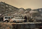 ببینید | لحظه فرو ریختن ناگهانی ساختمان‌ ها در ترکیه پس از زلزله