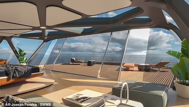 قایق شیشه‌ای لوکس که شما را نامرئی می‌کند | تصاویری از سازگارترین کشتی تفریحی با طبیعت دریا