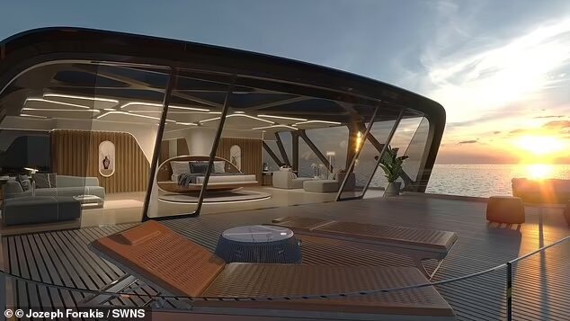 قایق شیشه‌ای لوکس که شما را نامرئی می‌کند | تصاویری از سازگارترین کشتی تفریحی با طبیعت دریا