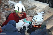 تصاویر | اشک‌ها و لبخندها ؛ لحظه نجات مادر و فرزند از زیر آوار زلزله ترکیه پس از ۲۹ ساعت!